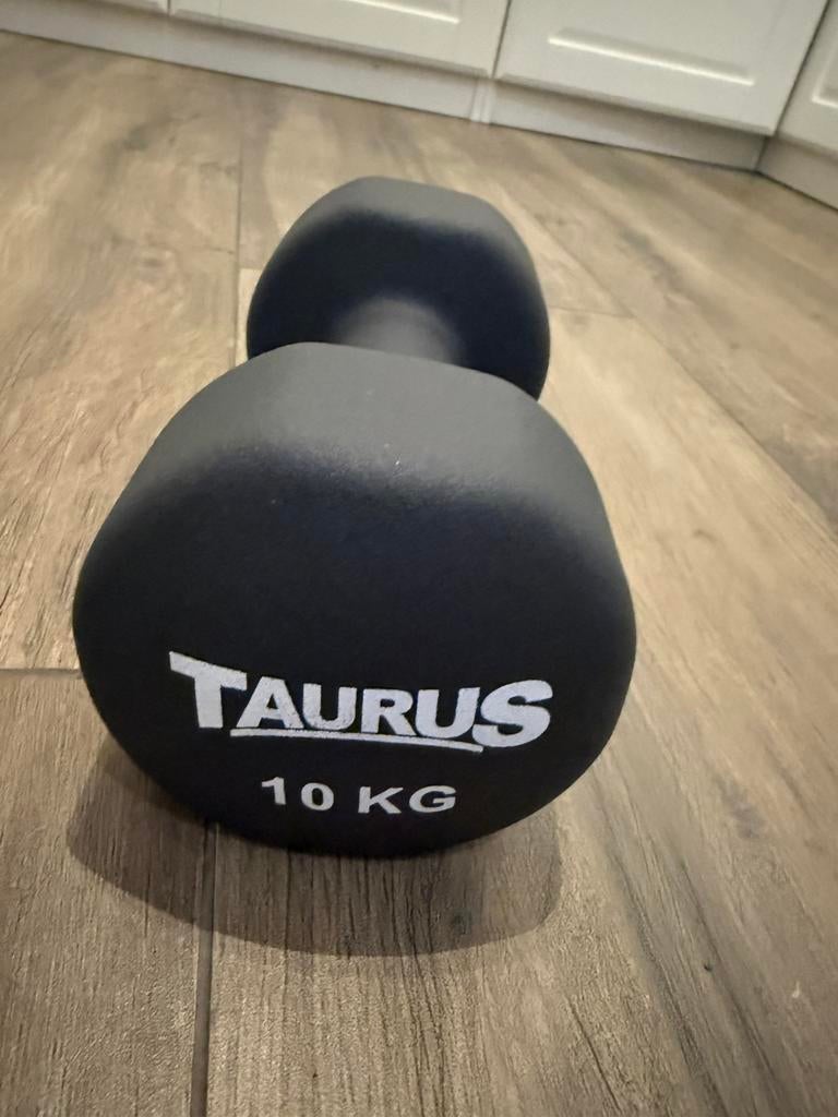Neopreen Dumbbell 10kg Taurus, Sport en Fitness, Fitnessmaterialen, Ophalen, Nieuw, Dumbbell