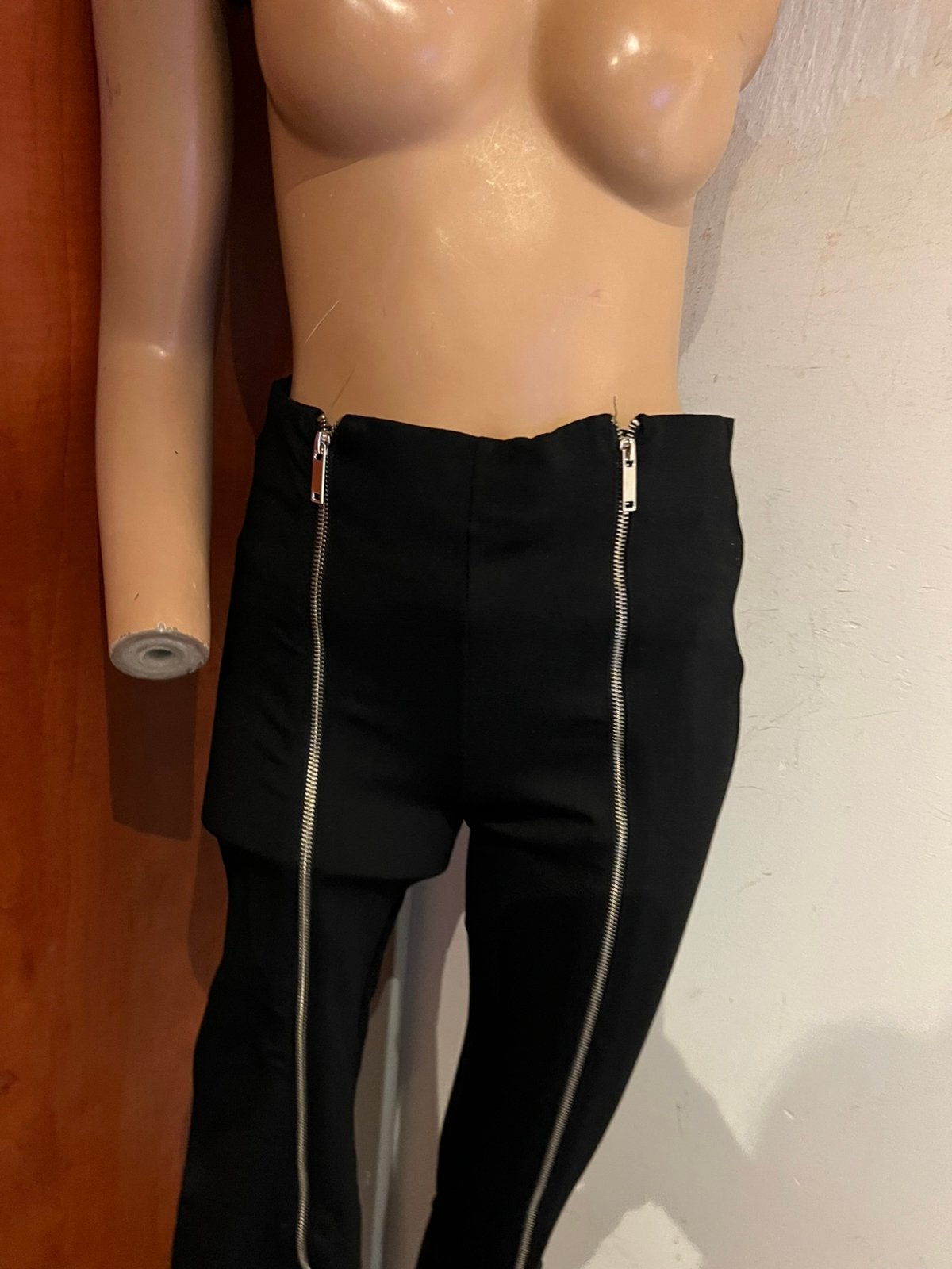 ZARA broek met ritsen M nieuw met kaartjes, Maat 38/40 (M), G, Nieuw, Ophalen of Verzenden