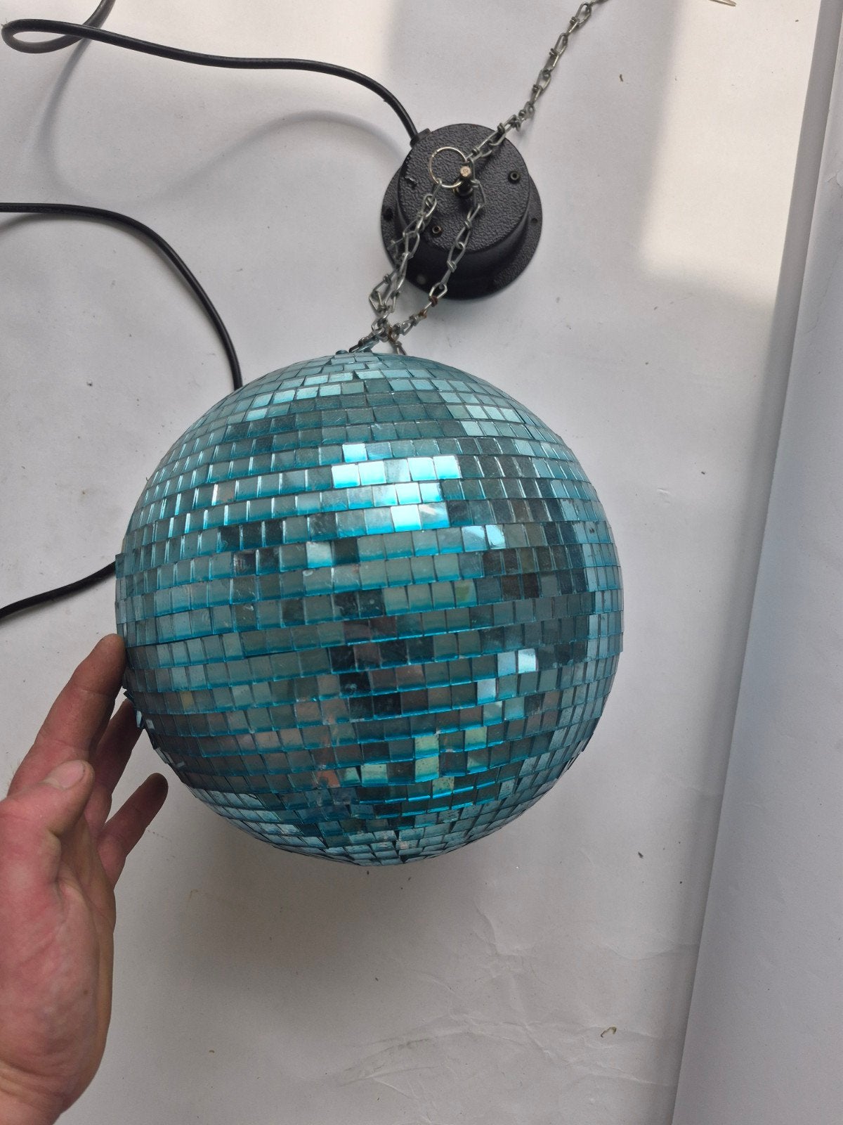 Discobal blauw 20cm, Ophalen of Verzenden, Gebruikt, Feestartikel, Overige