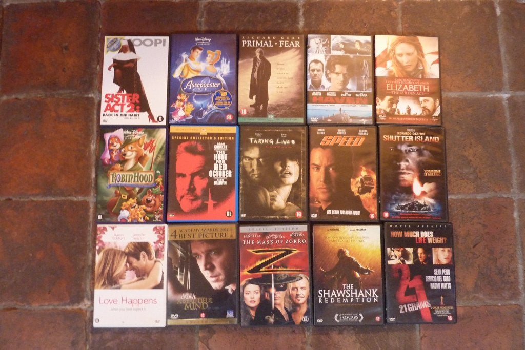 grote partij dvd's allerlei 178 stuks, Alle leeftijden, Ophalen, Gebruikt