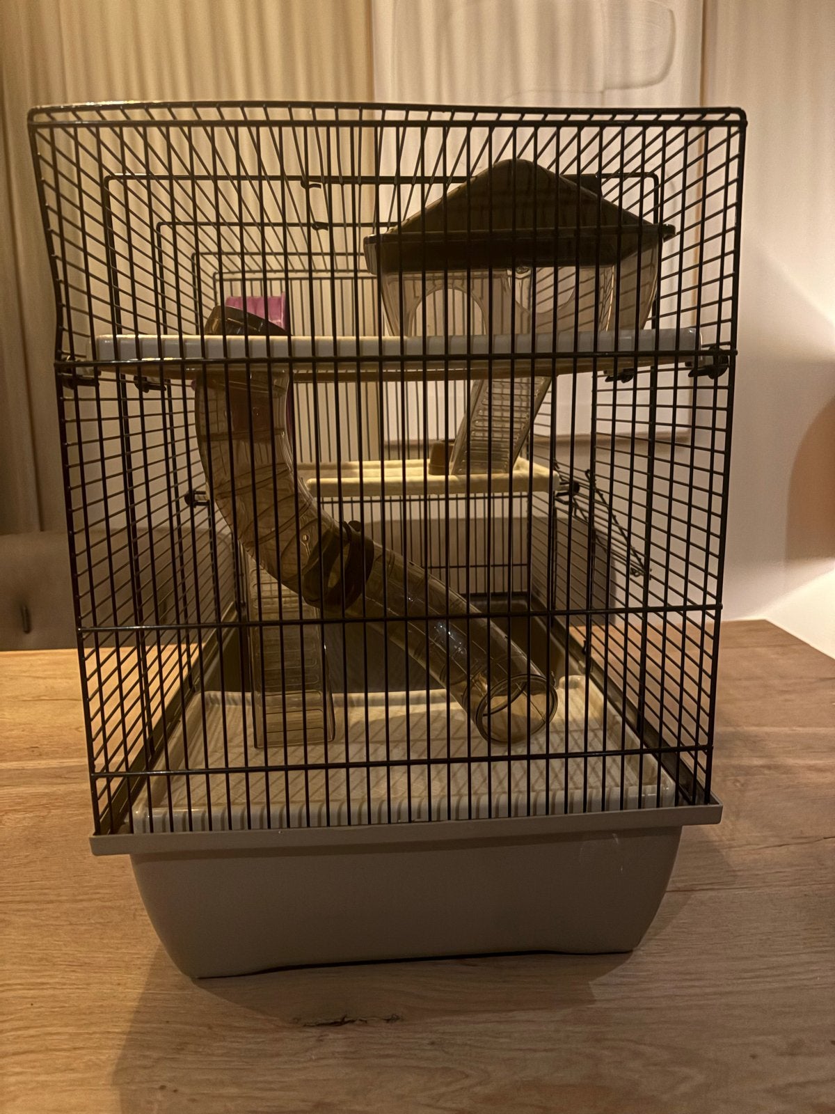ZGAN Hamsterkooi compleet met looprad en huisje, Minder dan 60 cm, Kooi, Minder dan 75 cm, Ophalen of Verzenden
