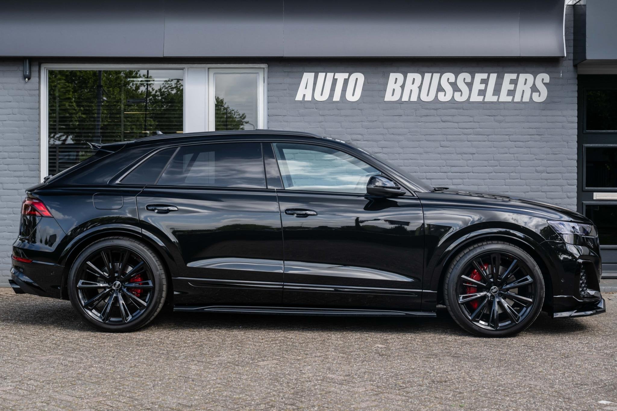 Audi Q8 55 TFSI e quattro Pro Line S Pano Matrix SQ8 style O, Auto's, Automaat, Dealer onderhouden, Stof, Q8