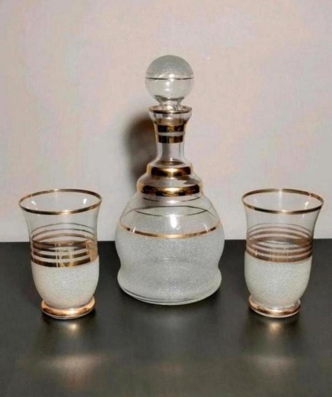 Art-déco karaf met glazen, Ophalen of Verzenden