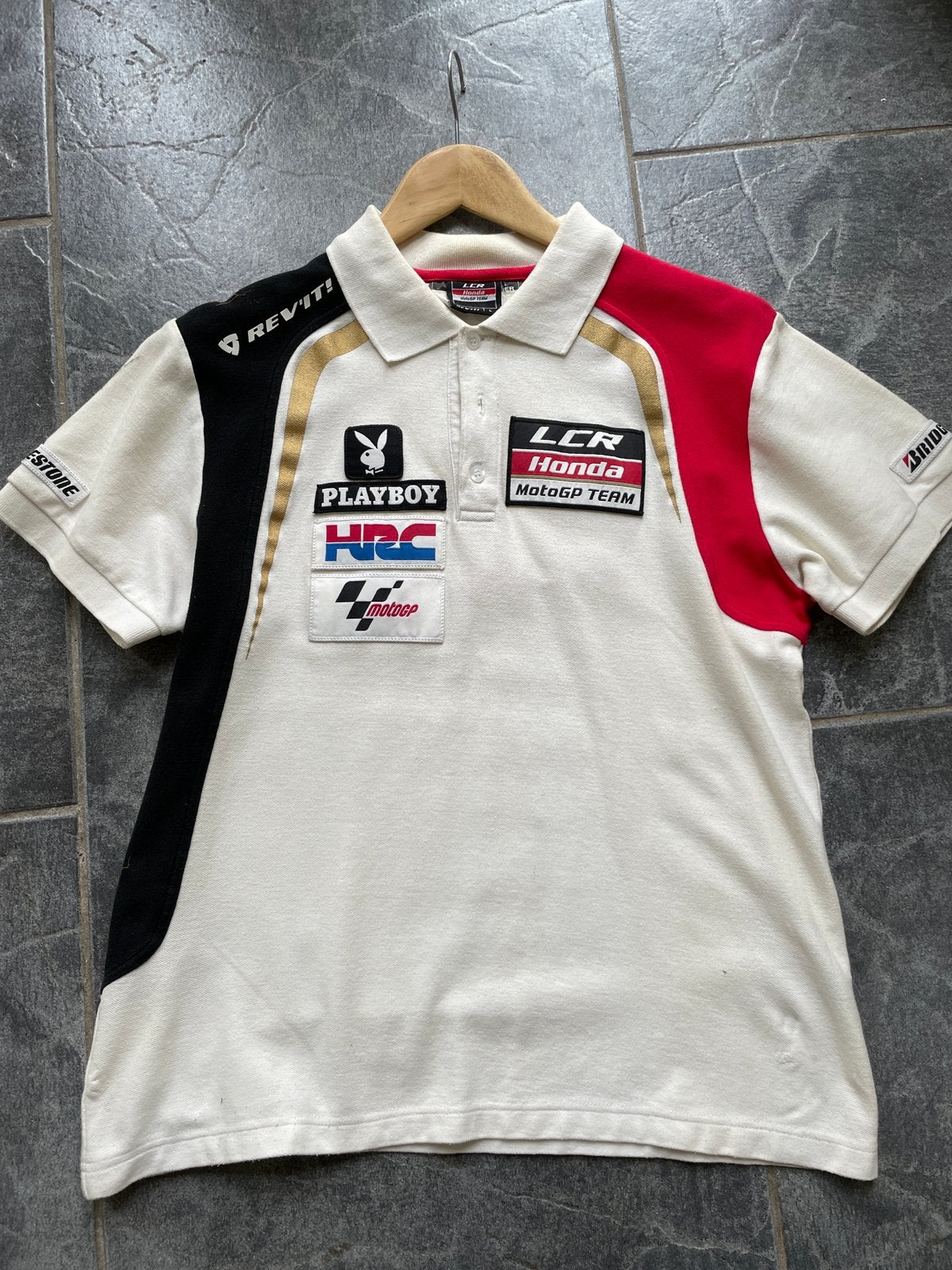 HONDA MotoGP Heren Polo mt L, Kleding | Heren, Beige, R, Fam.vandesande@home.nl, Ophalen of Verzenden