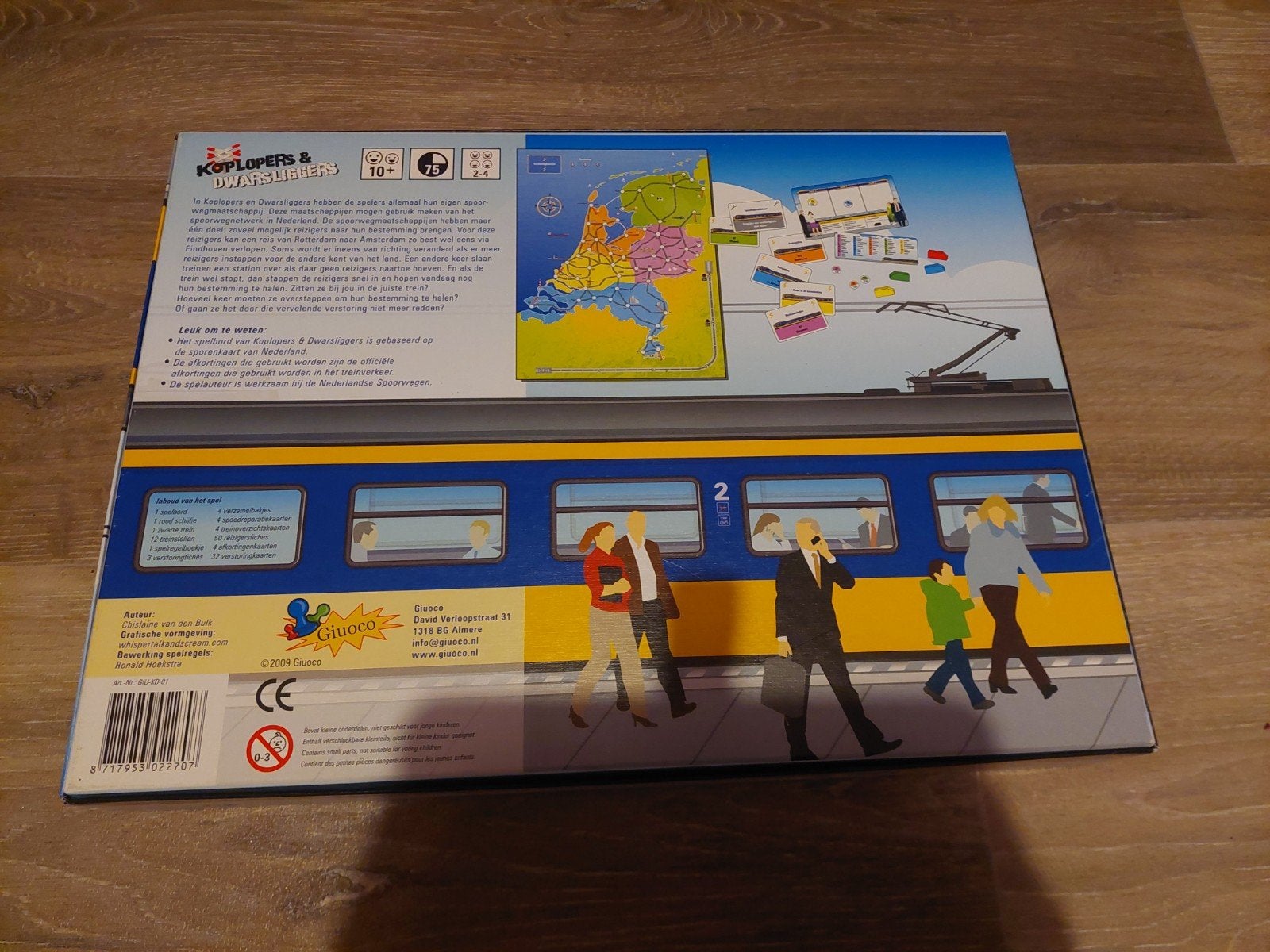 Koplopers & Dwarsliggers - spel met treinen, Een of twee spelers, Ophalen, Zo goed als nieuw, Giuoco