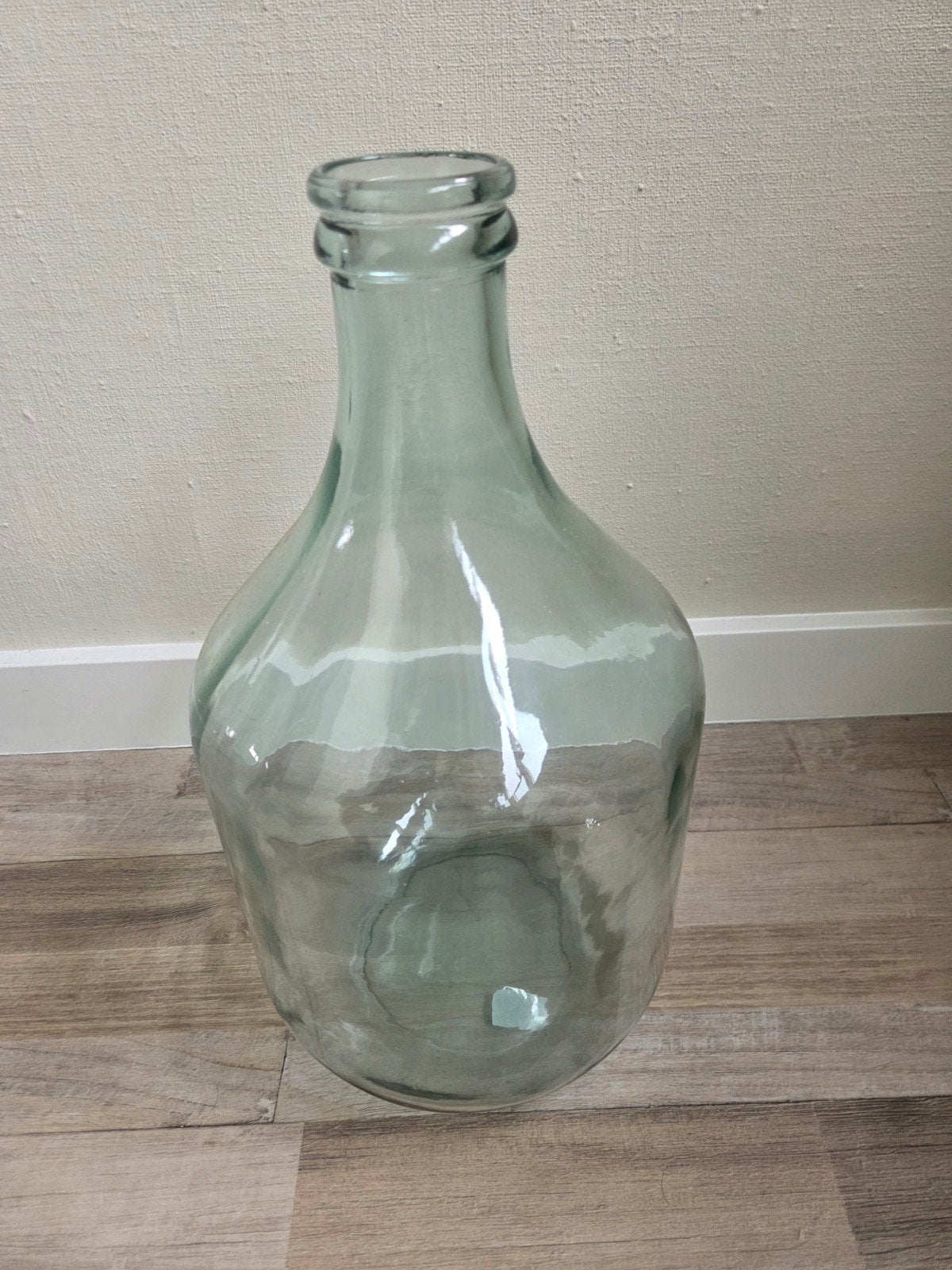 Grote glazen fles / vaas, Ophalen