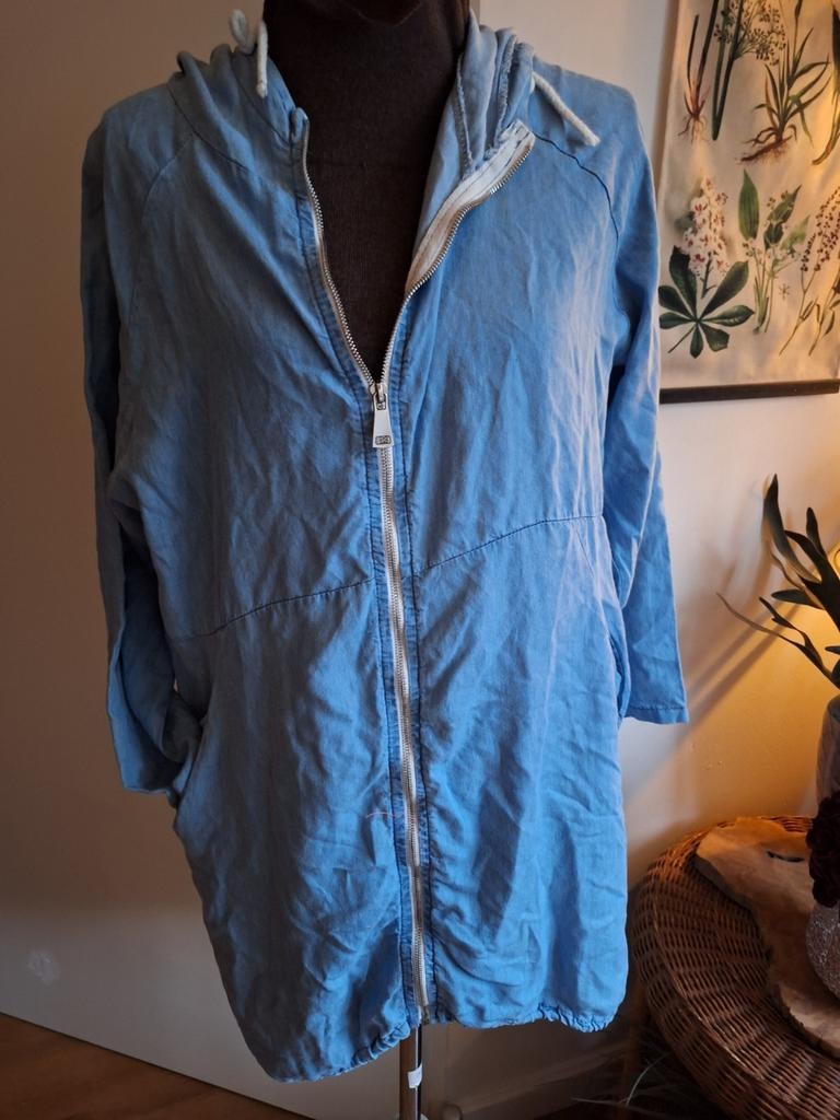 Vest spijkervest jas maat m, Ophalen of Verzenden, Zo goed als nieuw, Maat 42/44 (L), Blauw