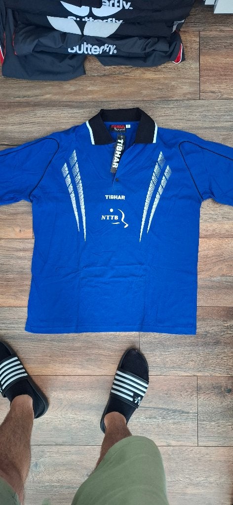 Tibhar Tafeltennis Shirt - NIEUW - XXL, Blauw, TIBHAR, Ophalen of Verzenden, Racketsport