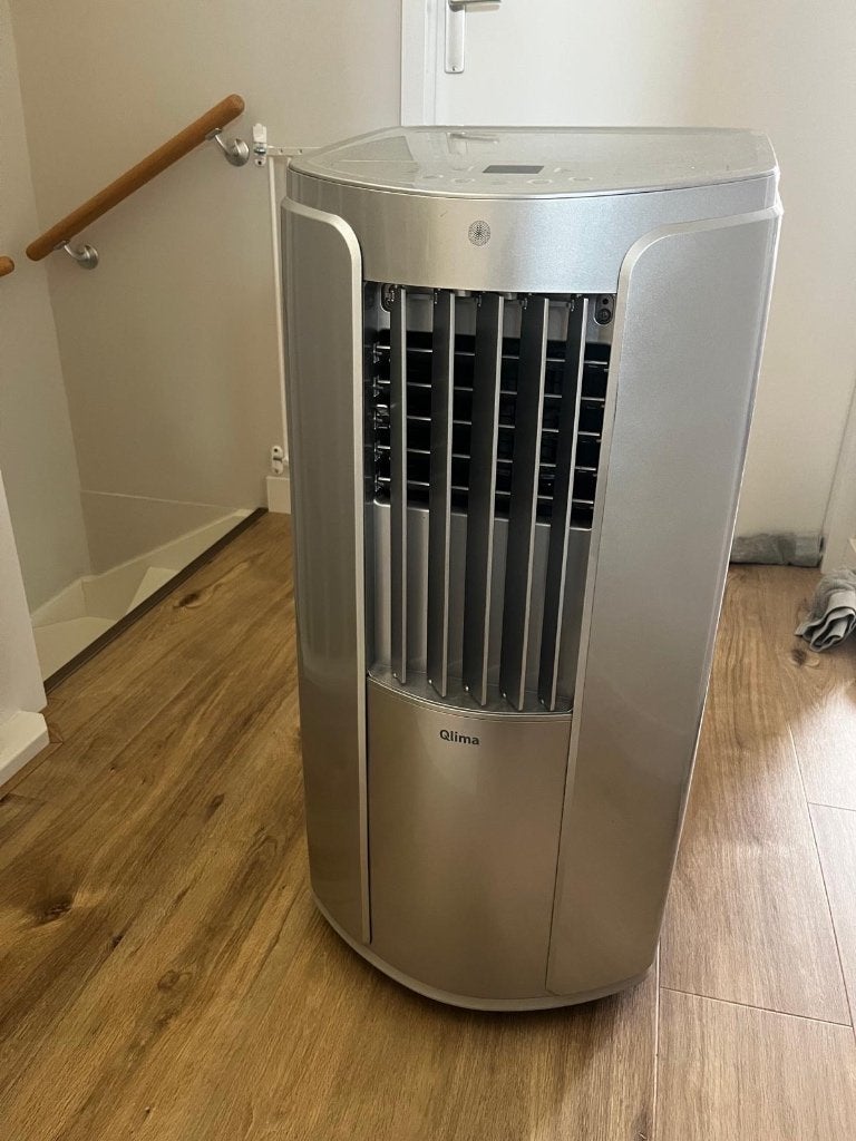 Qlima P432 mobiele airco – 3.520 watt, Ophalen, Gebruikt, 3 snelheden of meer, Afstandsbediening