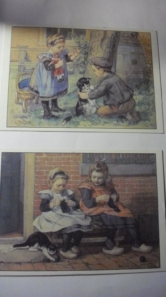Ansichtkaarten C.Jetses, Verzamelen, Verzenden, Ongelopen, Kinderen