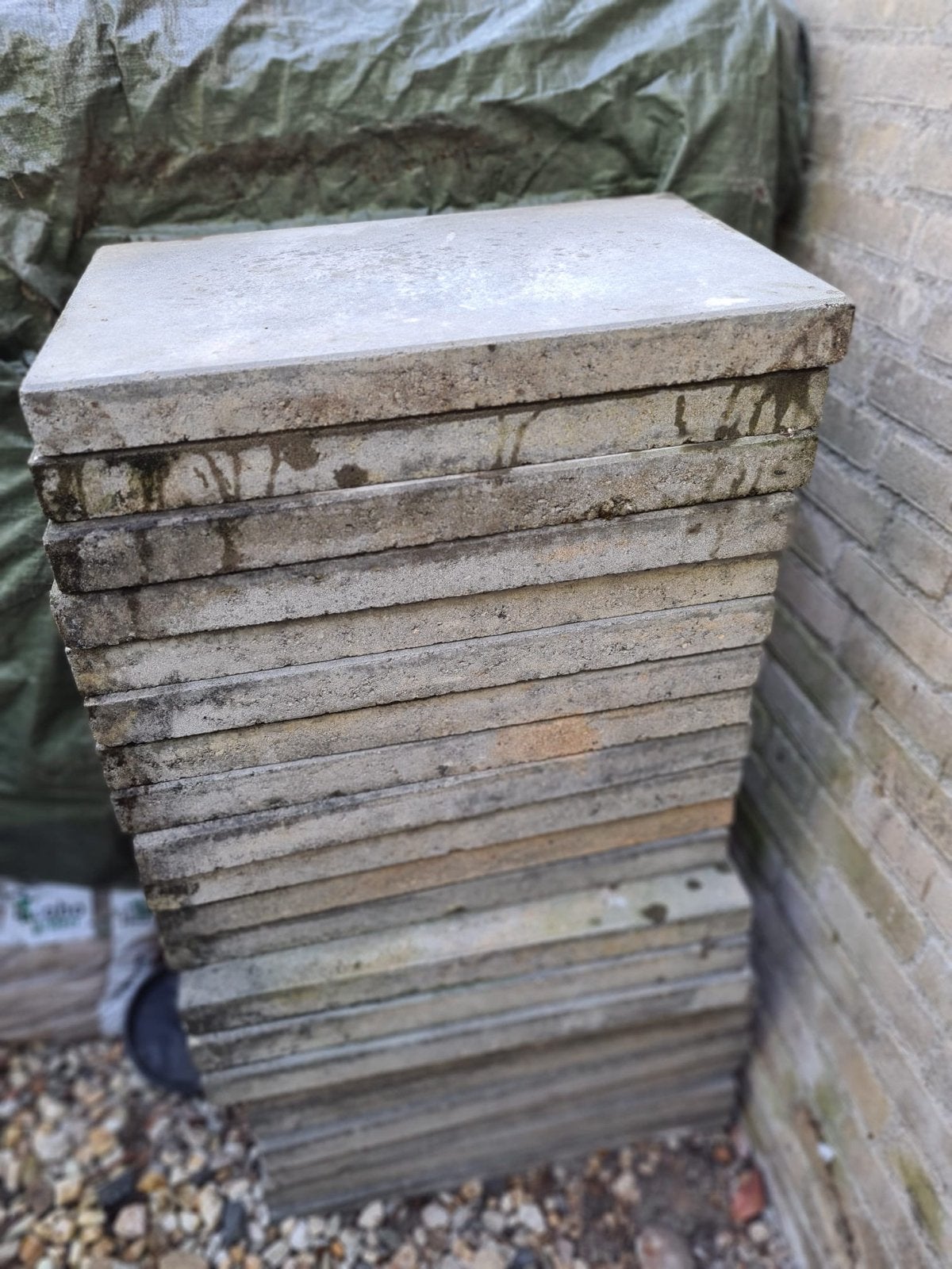 Betontegels 60x40 cm - 21 stuks gratis af te halen, Tuin en Terras, Tegels en Klinkers, Ophalen, Gebruikt, 5 tot 10 m², Beton