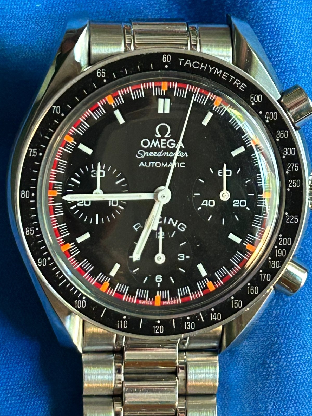 Omega Speedmaster Reduced Racing, Sieraden, Tassen en Uiterlijk, Horloges | Antiek, Verzenden, Staal, Omega, 1960 of later