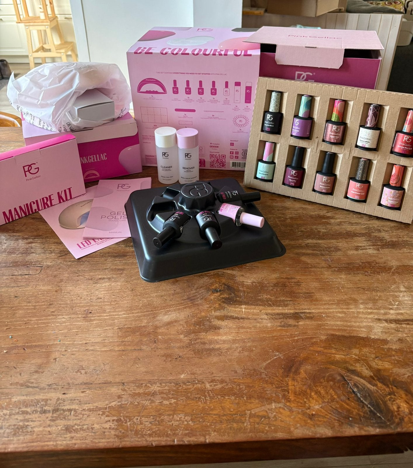Pink gellac startersset, Ophalen of Verzenden, Zo goed als nieuw, Handen en Nagels