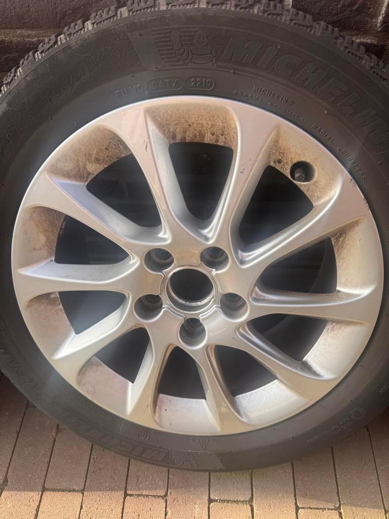 Winterbanden op velgen voor Volkswagen Golf - 205/55 R16, Ophalen, Gebruikt, 16 inch, Banden en Velgen