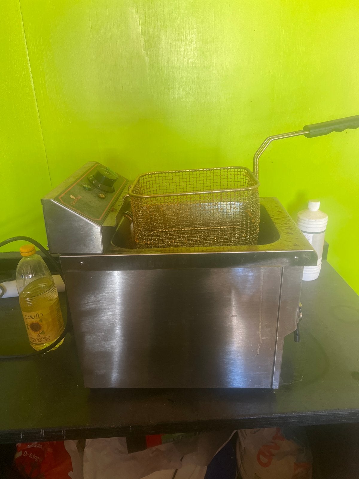 Friteuse - Gratis af te halen met olie!, Ophalen, Zilver, Metaal, Overige typen