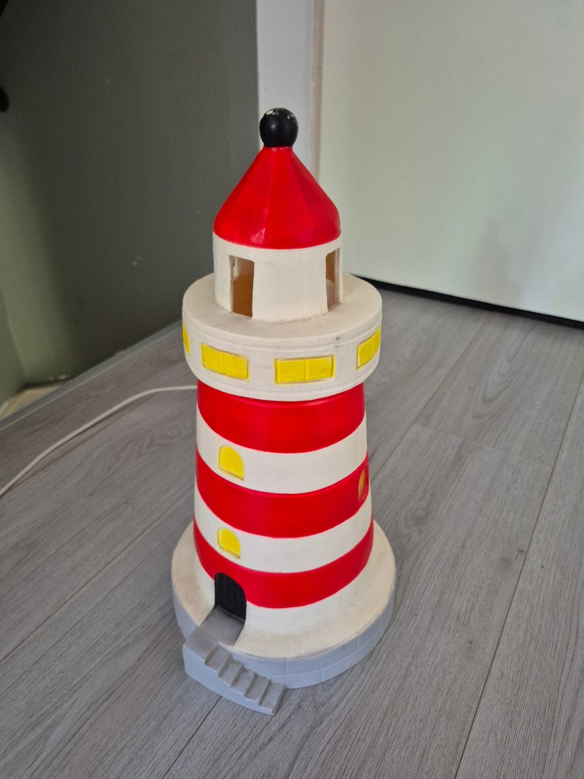 Vuurtoren lamp  - 50 cm hoog, Overige merken, Gebruikt, Kunststof, Meerkleurig