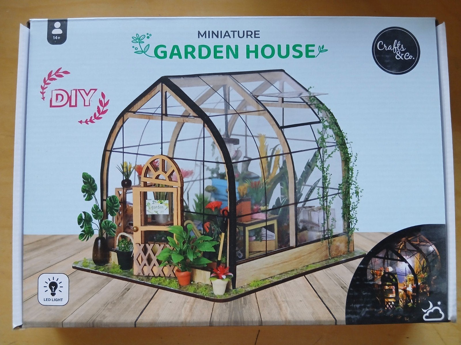 DIY Miniatuur Tuinhuisje Knutselset, Hobby en Vrije tijd, Handgemaakt, Gebouwen, Nieuw, Meerkleurig