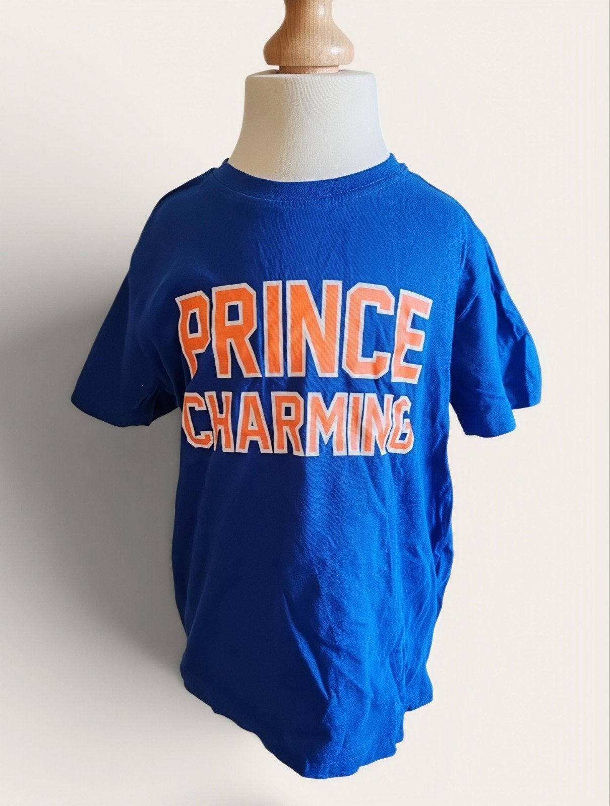 Mooi blauw t-shirt Prince Charming, Ophalen of Verzenden, Zo goed als nieuw, Shirt of Longsleeve, Onbekend