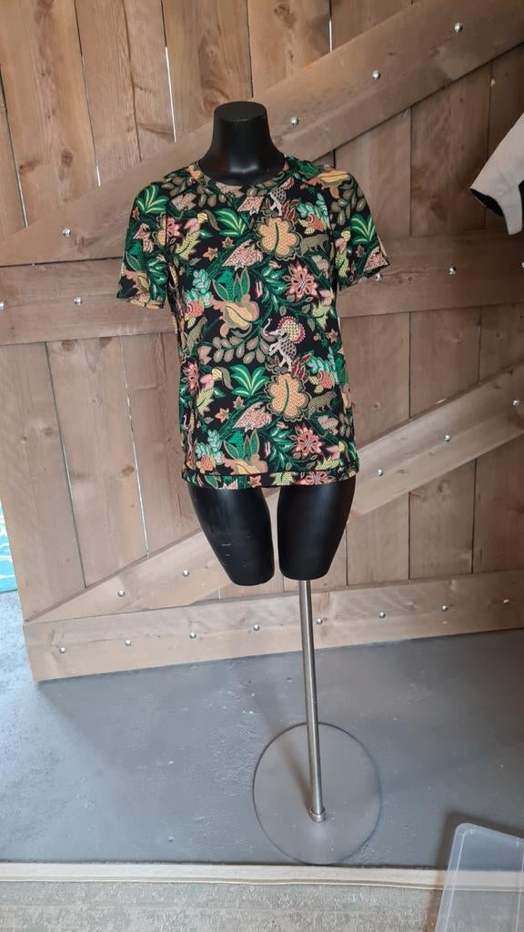 Scotch & Soda T-shirt met print, maat 34 dames, Overige kleuren, Scotch & Soda, Ophalen of Verzenden, Zo goed als nieuw