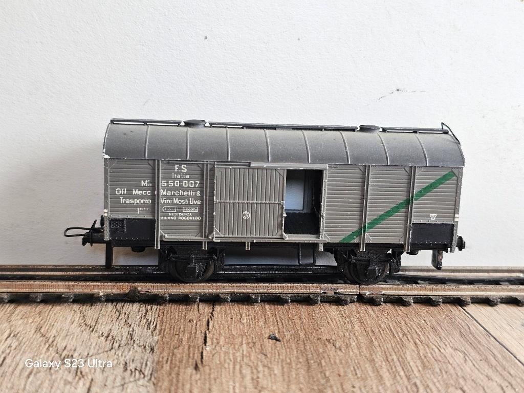 Modeltrein RIVARROSI/TRIX-EXPRESS wagon FS Italiaanse spoorw, Gebruikt, Gelijkstroom, Trix, Wagon