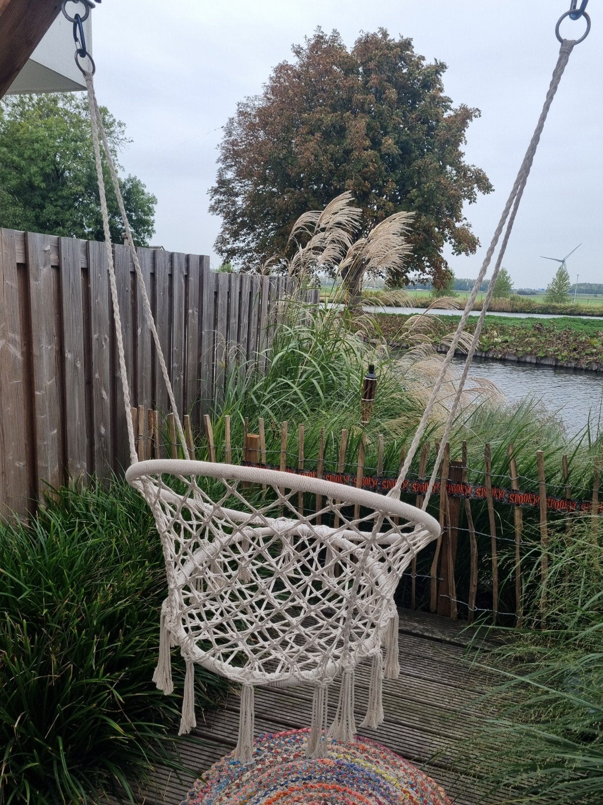 Hangstoel, Tuin en Terras, Ophalen, Gebruikt, Overige materialen, 2 zitplaatsen
