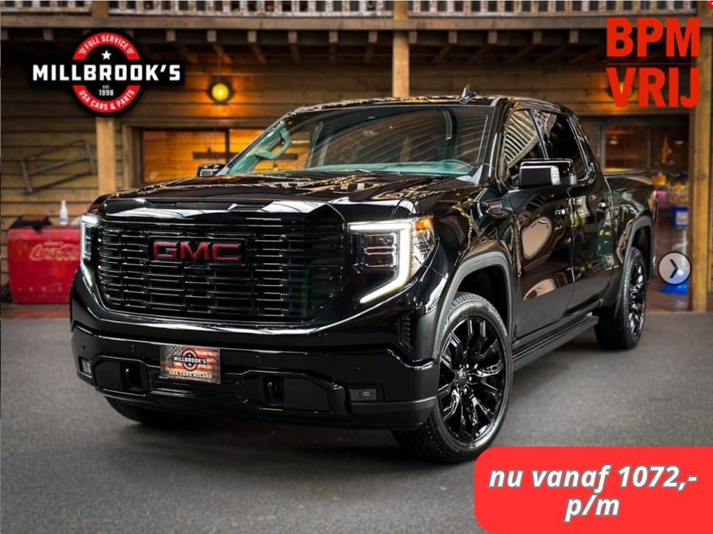 GMC Sierra Denali 6.2L V8 | BTW Auto | Zakelijke Lease | 4x4, Automaat, 4 stoelen, Zwart, Leder