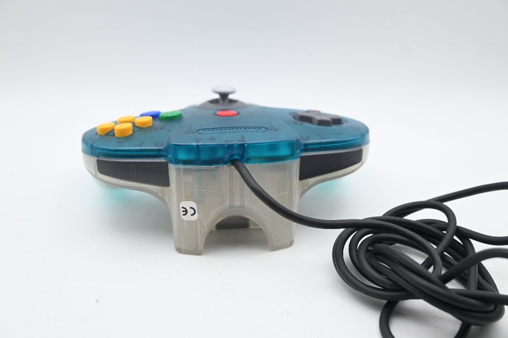 Nintendo 64 Console Aqua Blue + controller, Spelcomputers en Games, Nintendo, Gebruikt, Onbekend, Ophalen of Verzenden