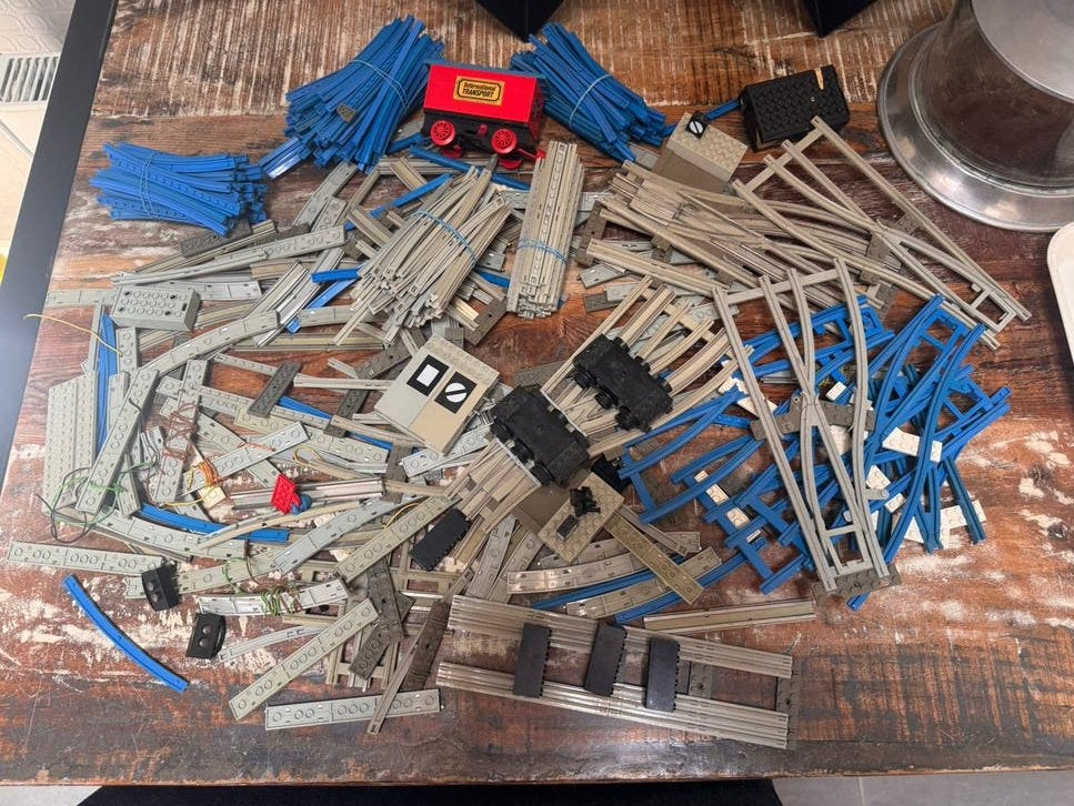 Vintage lego trein rails en diversen, Ophalen of Verzenden, Zo goed als nieuw