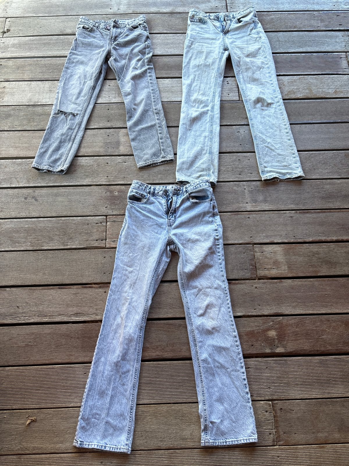 Meiden spijkerbroeken Stradivarius & Bershka maat 34/36, Kleding | Dames, Ophalen of Verzenden, Zo goed als nieuw, Blauw, W28 - W29 (confectie 36)