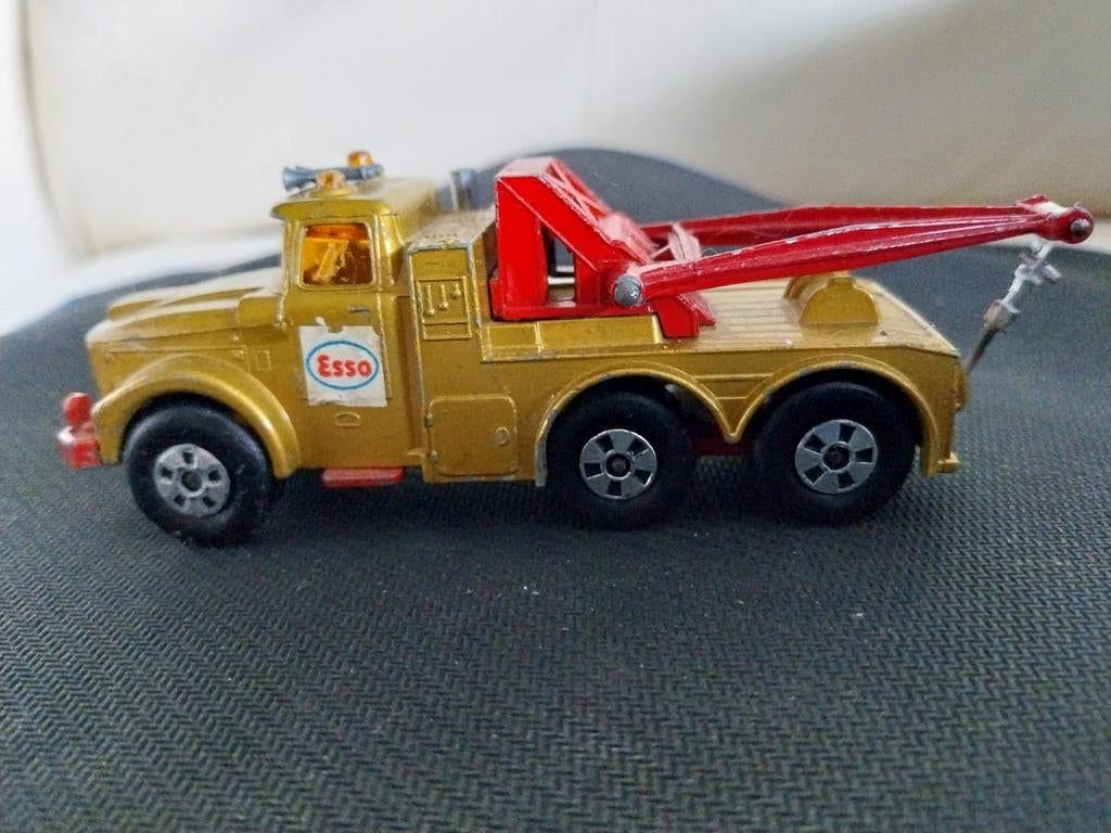Vintage Matchbox scammel heavy wreck truck Esso, Ophalen of Verzenden, Gebruikt