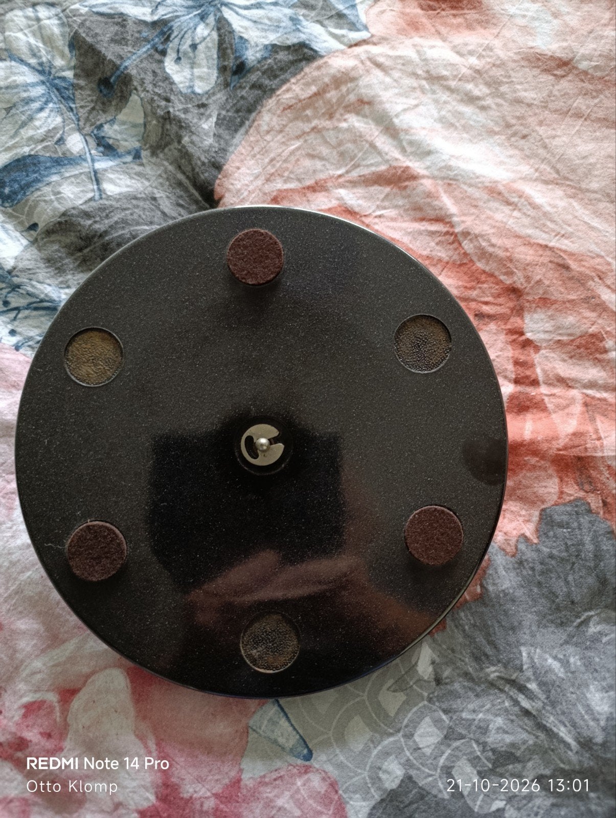 Philips porteldisc "hoedendoos" draaitafel bakeliet, Ophalen of Verzenden, Zo goed als nieuw, Philips