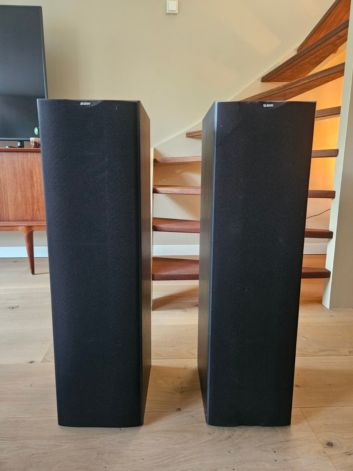 B&W DM603 S2 Luidsprekers - Zwart, Vloerstaande luidspreker, Bowers & Wilkins (B&W), Ophalen, 150 watt of meer
