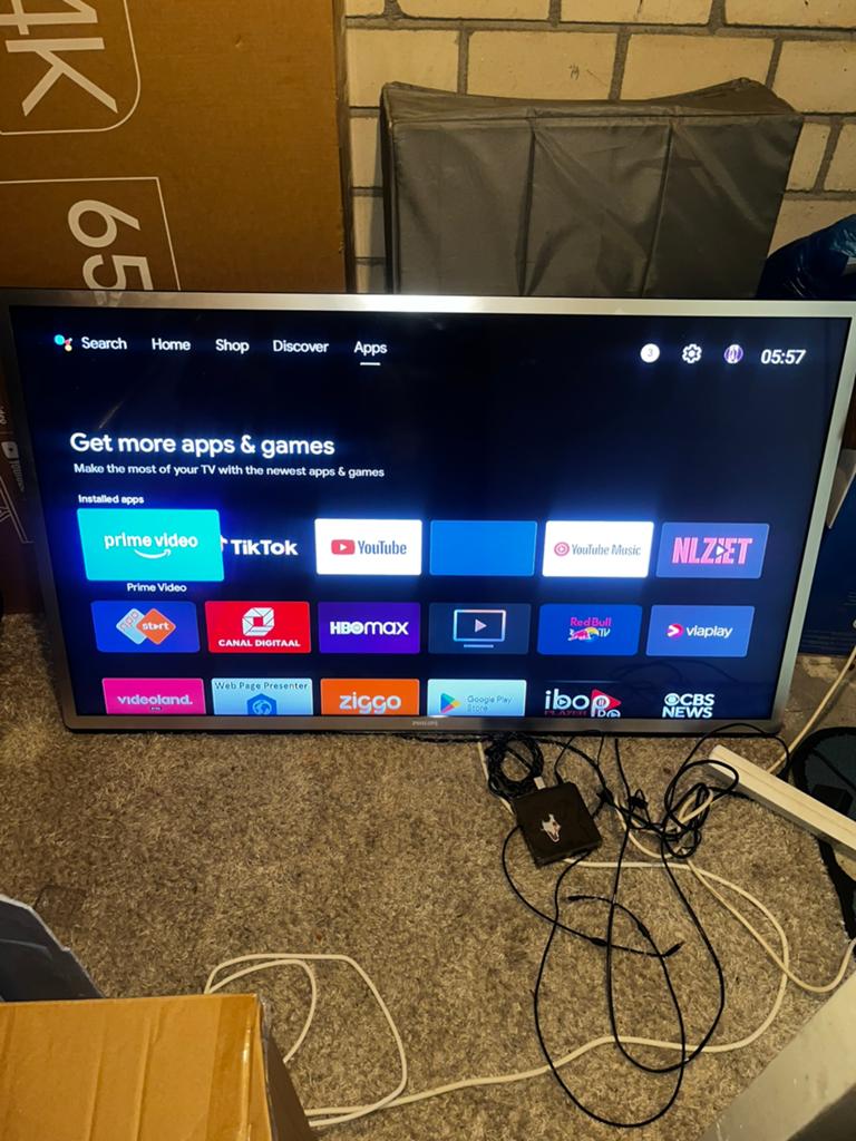Philips tv  55 inch met nokia streaming box, Ophalen of Verzenden, 100 cm of meer, 50 Hz, Philips
