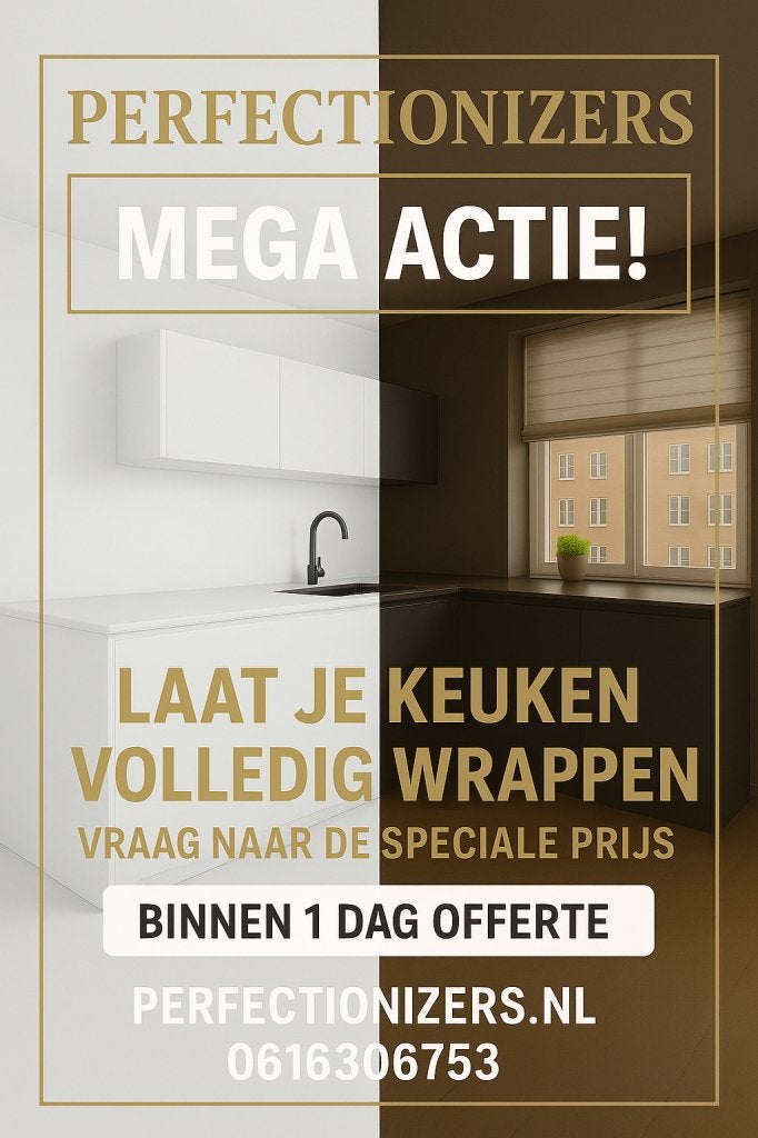 keuken wrappen 1 dag MEGA ACTIE Renoveren verven spuiten mat, Garantie