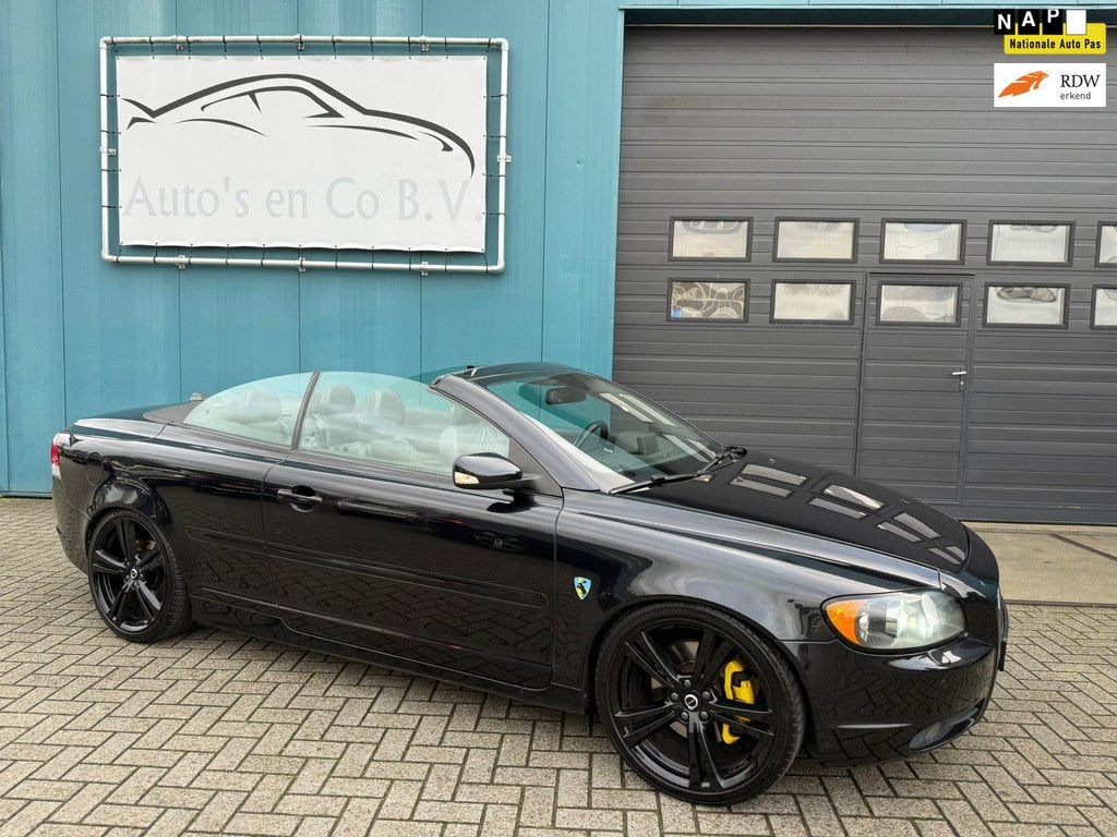 Volvo C70 Convertible 2.5 T5 Summum Automaat Leder Clima Cru, Auto's, Volvo, C70, Gebruikt, Zwart, Cabriolet