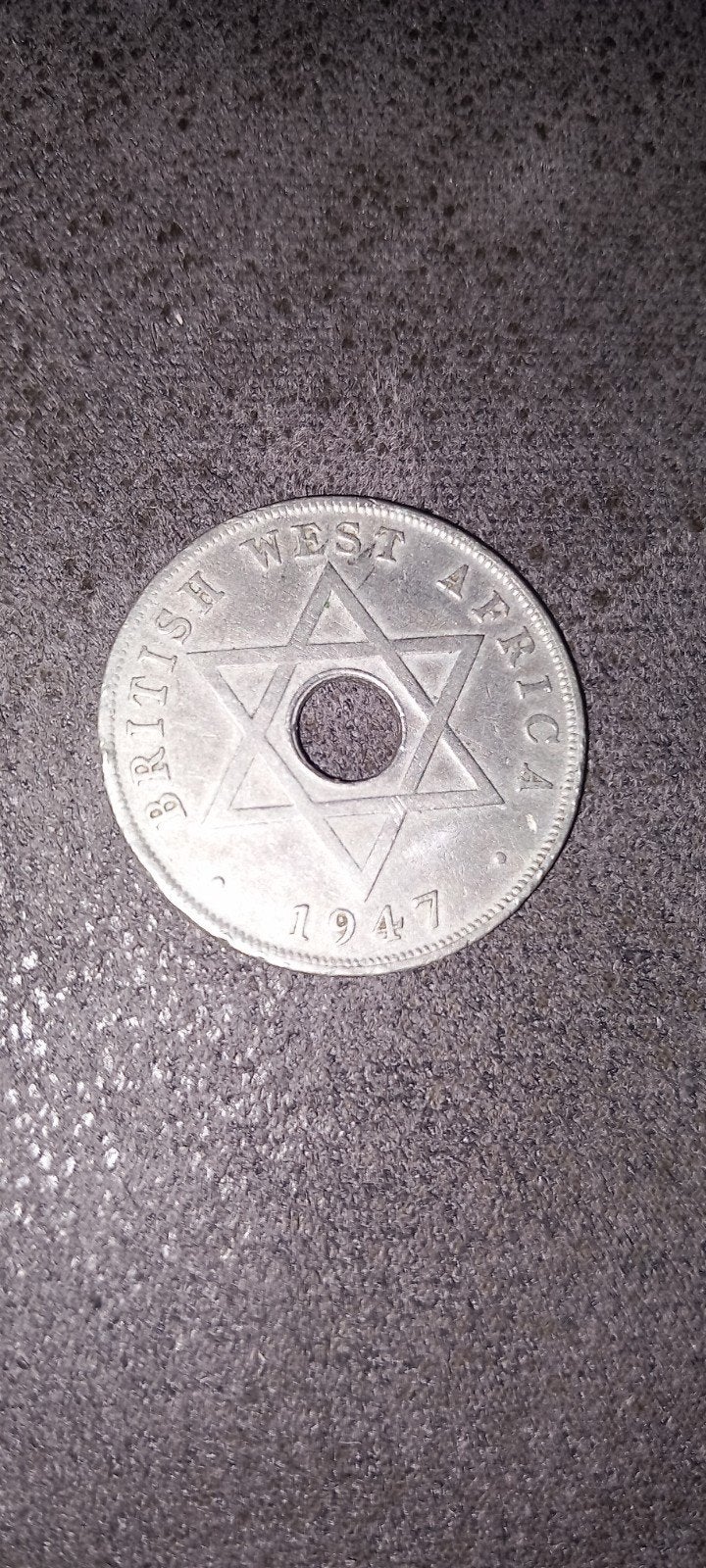 Zeldzame 1947 Britse West-Afrika One Penny munt, Verzamelen, Ophalen of Verzenden, Gebruikt