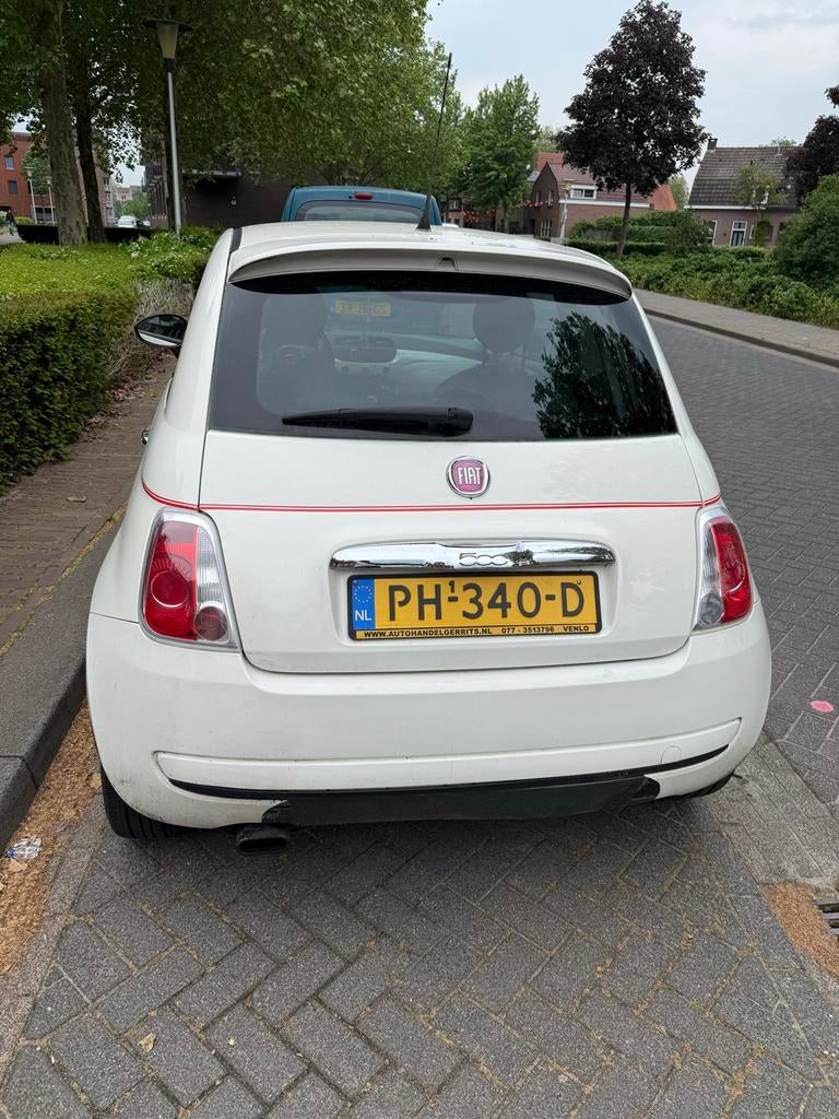 Fiat 500 1.4 16V 2009 Wit, Auto's, Voorwielaandrijving, 31 €/maand, 4 cilinders, 100 pk