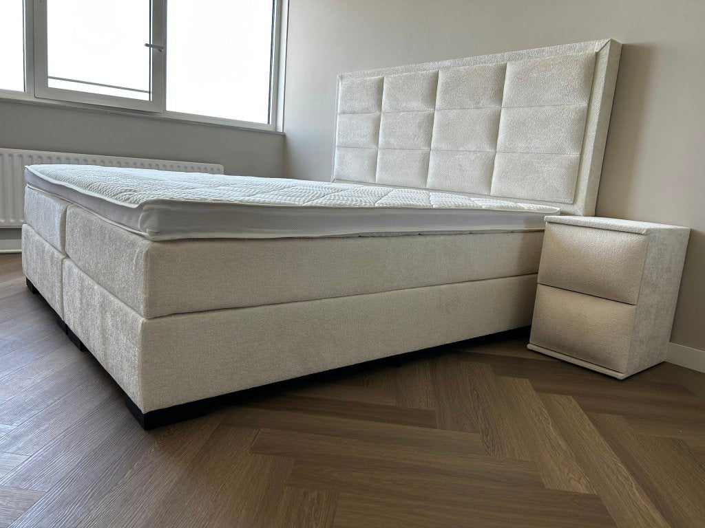 Maatwerk boxspring Gorinchem | elke maat kan, 5 krukken of meer, Ophalen, Nieuw, 60 tot 90 cm