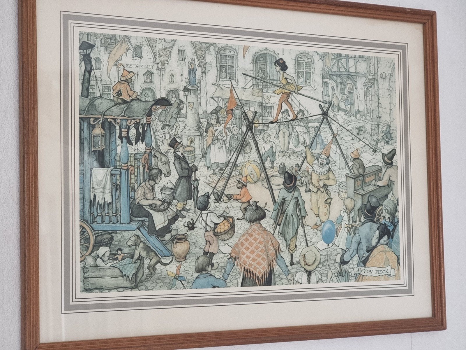 Twee ingelijste Anton Pieck prenten, Ophalen