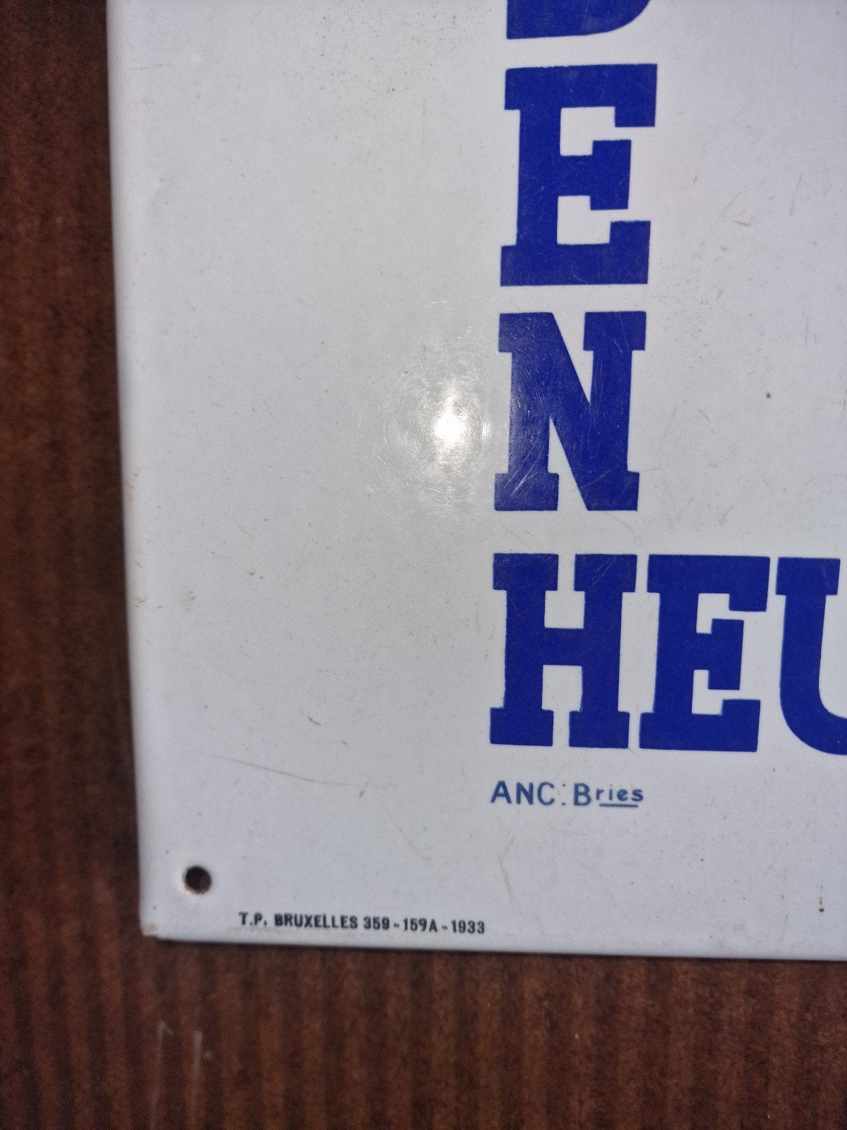 ekla van den heuvel bier 1933, Ophalen, Gebruikt, Reclamebord
