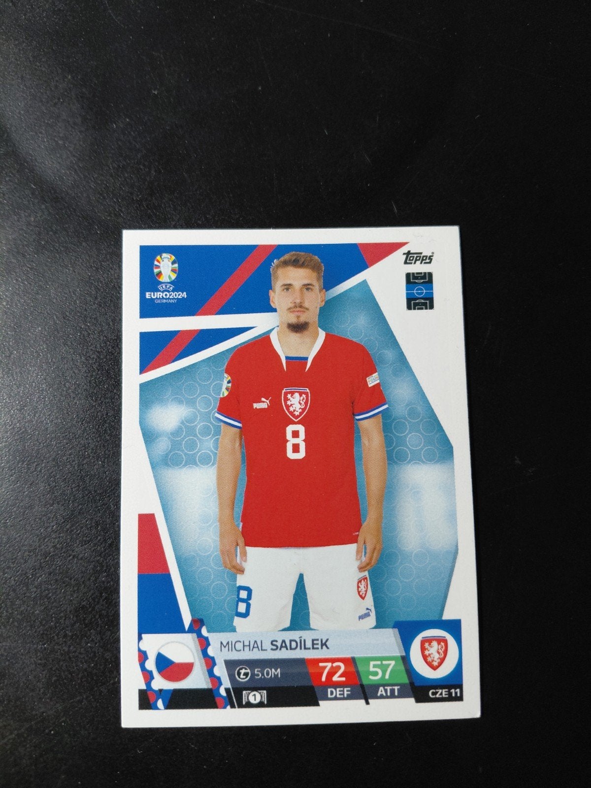 Michal sadilek (tsjechie/psv/twente) topps ek 2024, Ophalen of Verzenden, Nieuw, PSV, Poster, Plaatje of Sticker