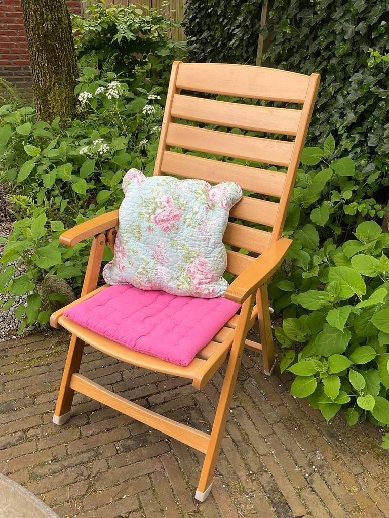 Verstelbare tuinstoel nieuw, Ophalen, Nieuw, Teakhout, Verstelbaar