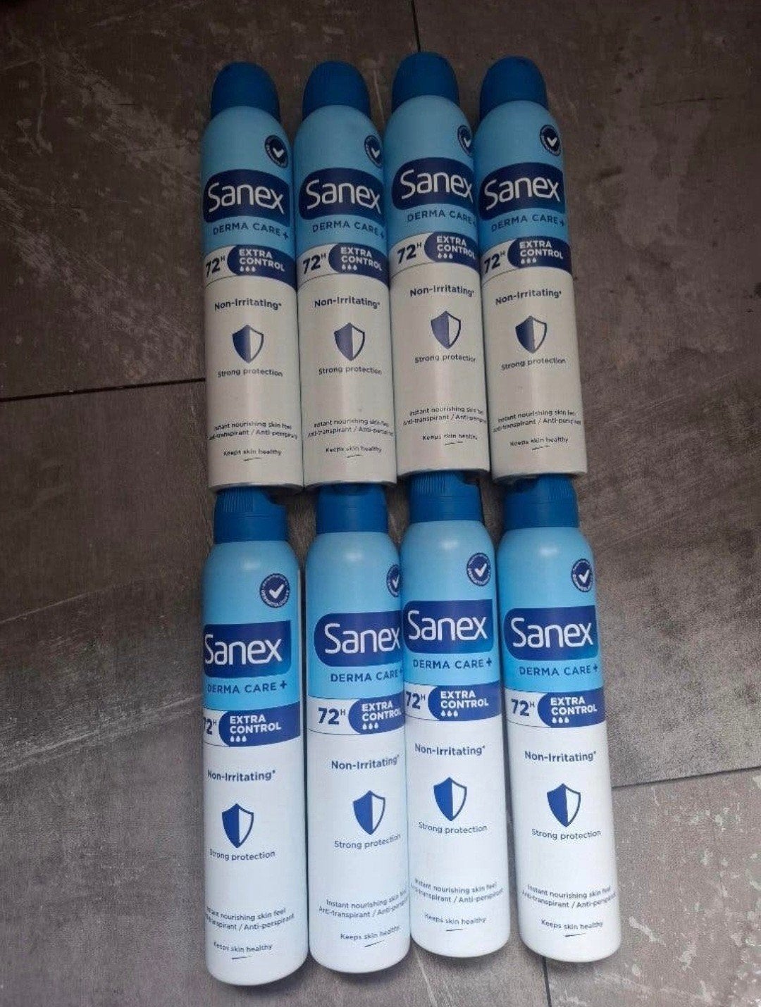 8 nieuwe Sanex Derma Care+ Extra Control deodorant, Ophalen of Verzenden, Nieuw, Deodorant of Bodyspray
