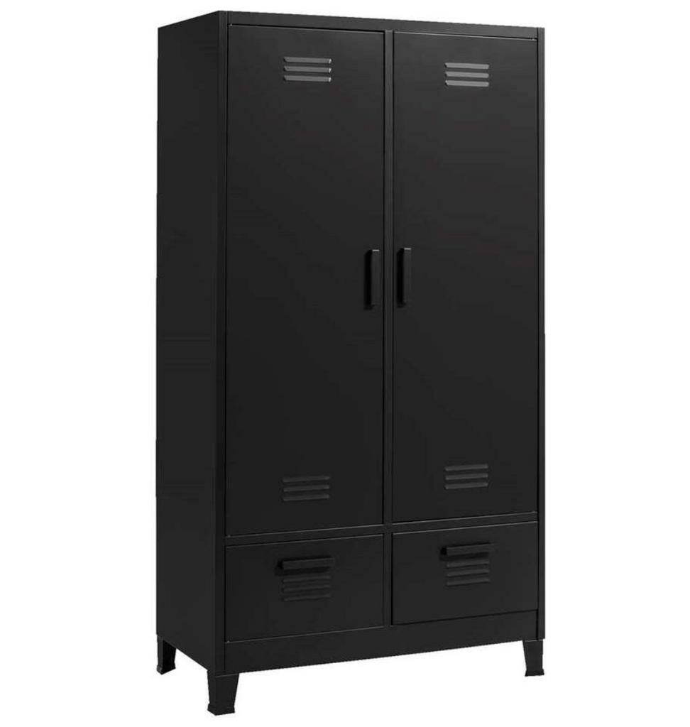 2 x locker kledingkast in zwart metaal industrieel, Huis en Inrichting, Ophalen, Gebruikt, 50 tot 100 cm, Metaal