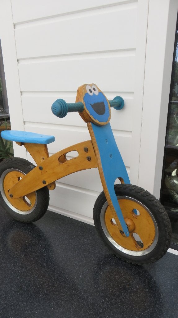 Veilige in hoogte verstelbare loopfiets op luchtbanden., Ophalen, Zo goed als nieuw, Loopfiets