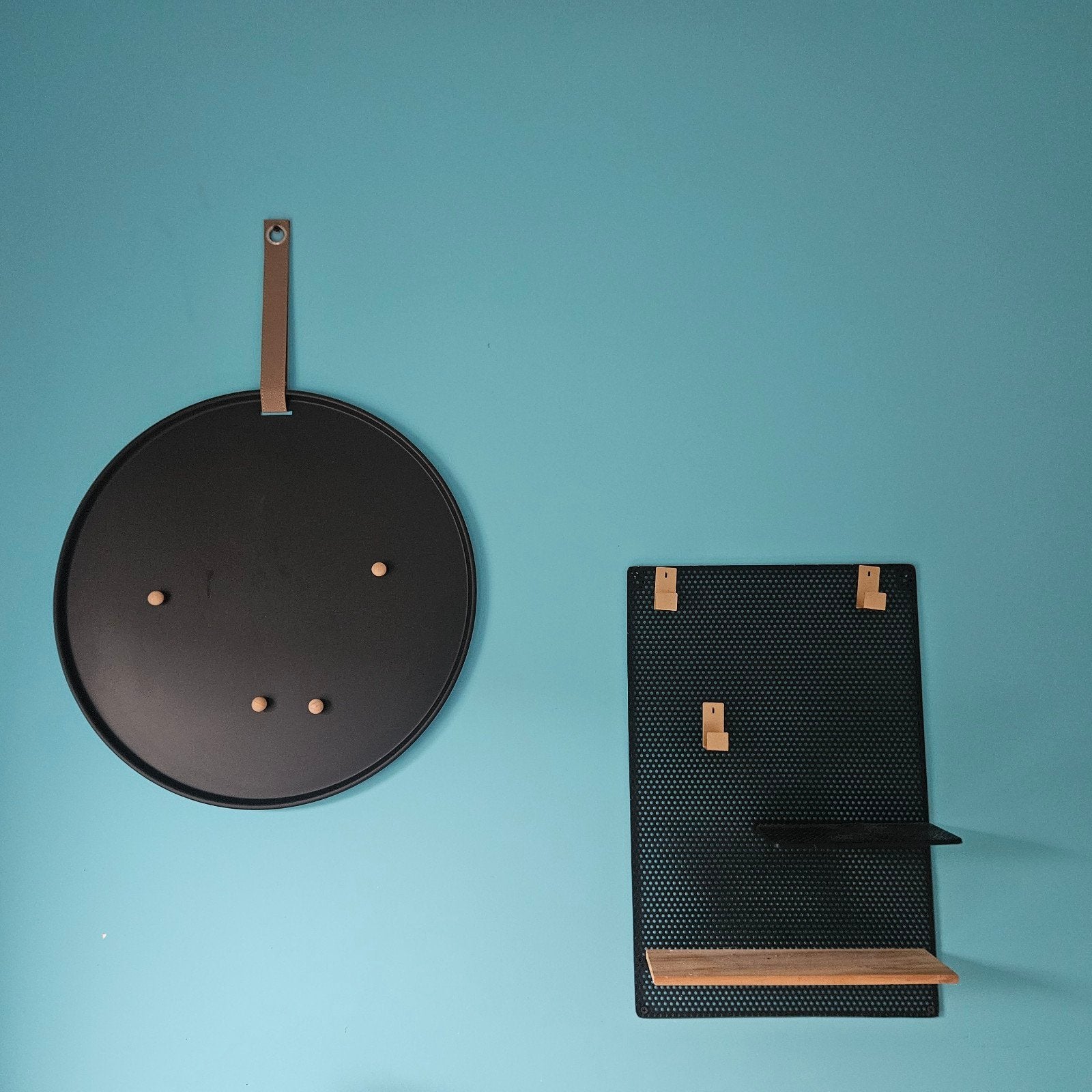 Zwart metalen prikbord en rond magneetbord, Ophalen, Zwart, Zo goed als nieuw, Metaal