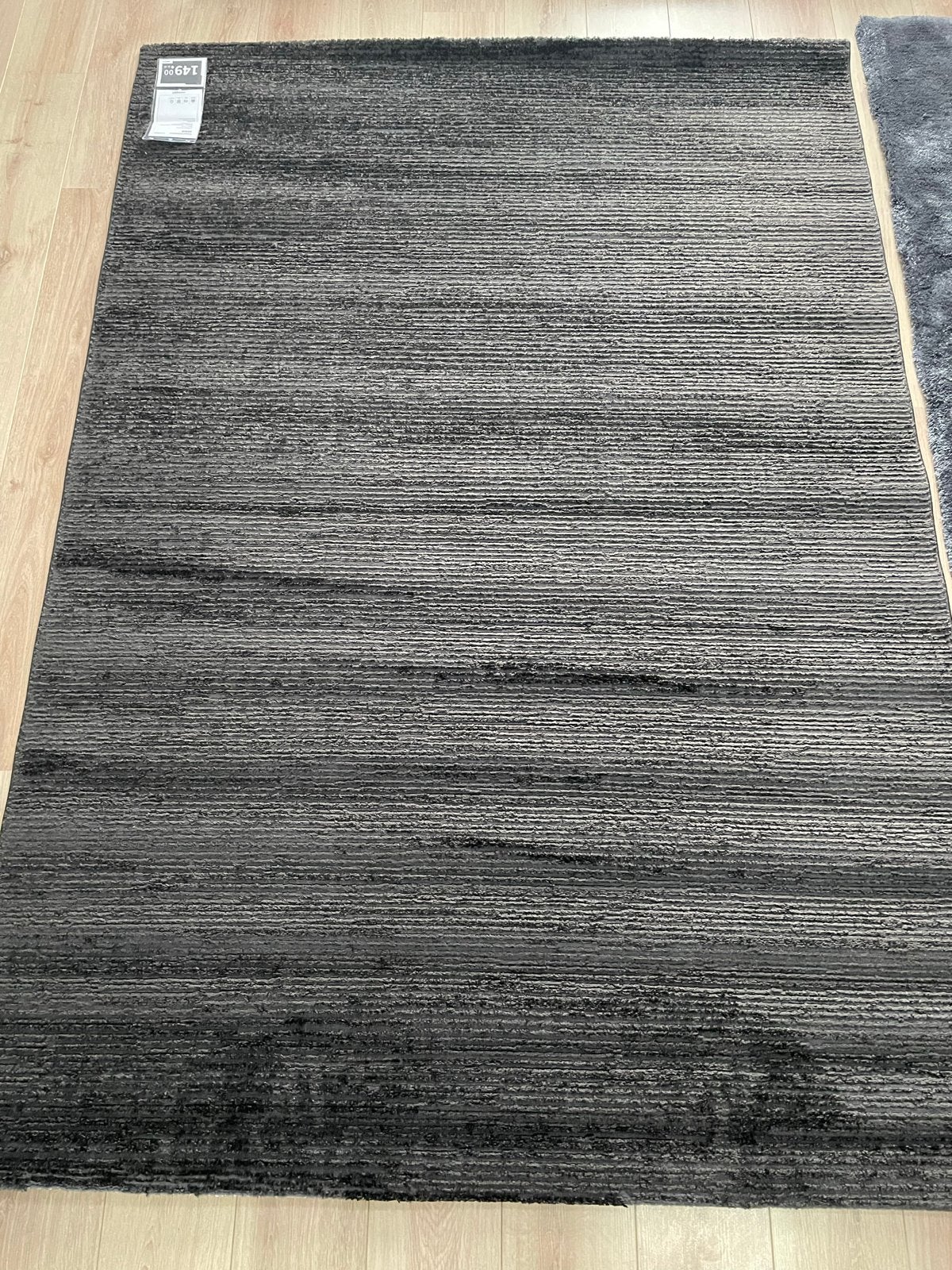 Houtskoolkleurig patroon vloerkleed 160x230 cm, Ophalen