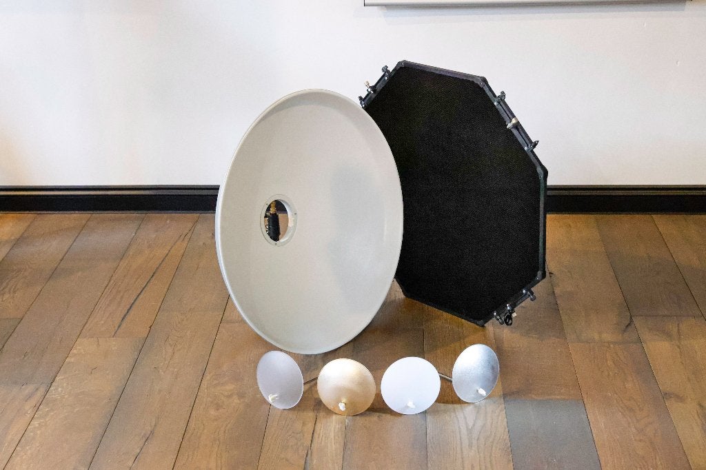Elinchrom Softlite White Beauty Dish 70 cm, incl Grid, Ophalen, Gebruikt, Elinchrom, Inclusief grid