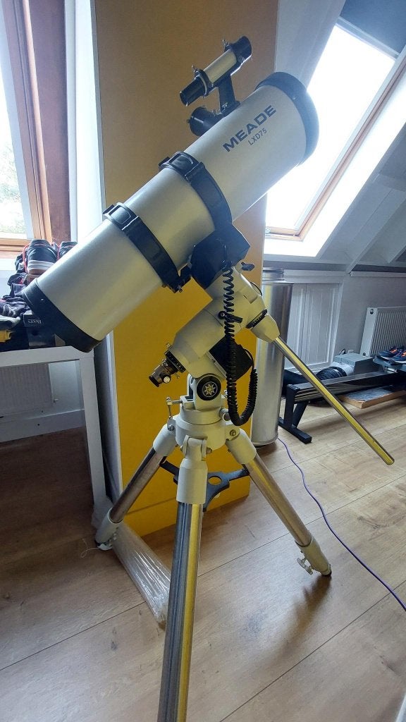 Complete Meade LXD75 Telescoop Set - Inclusief Accessoires, Audio, Tv en Foto, Optische apparatuur | Telescopen, Ophalen, 200 mm of meer