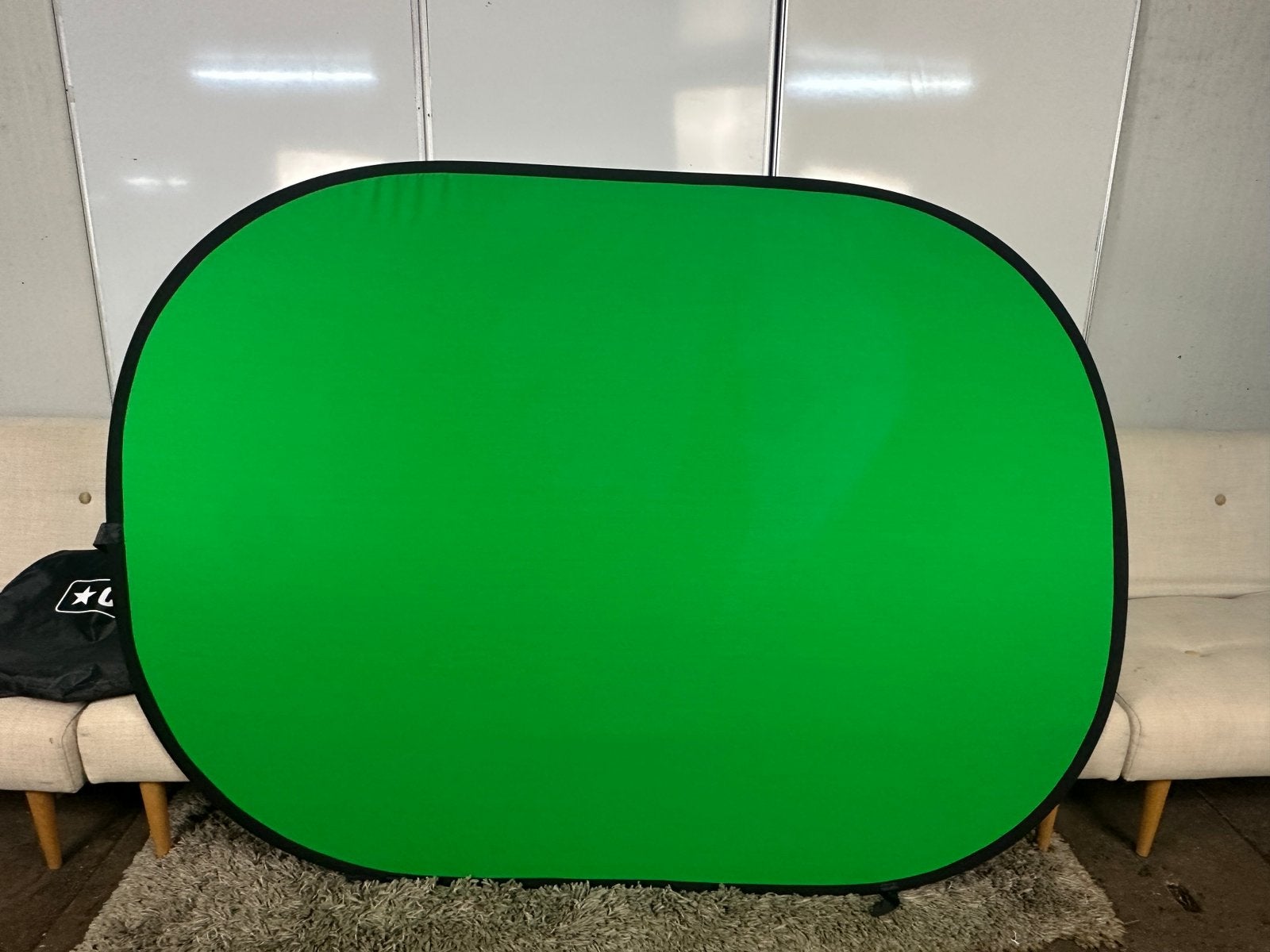 Caruba Opvouwbaar Green / Blue Screen 200x150 draagtas, Audio, Tv en Foto, Fotografie | Fotostudio en Toebehoren, Ophalen, Caruba